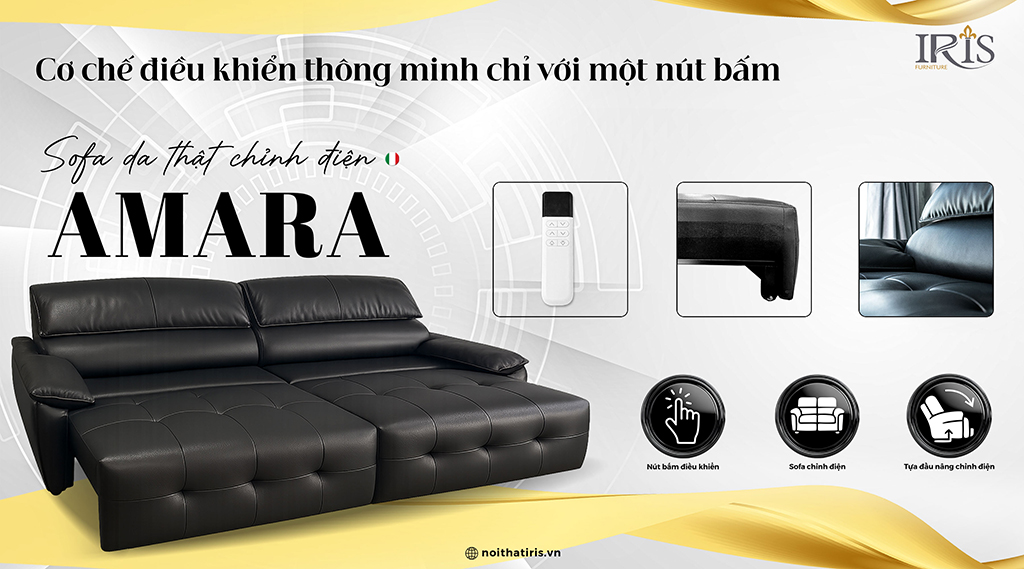 Ghế có cơ chế điều khiển thông minh tiện lợi