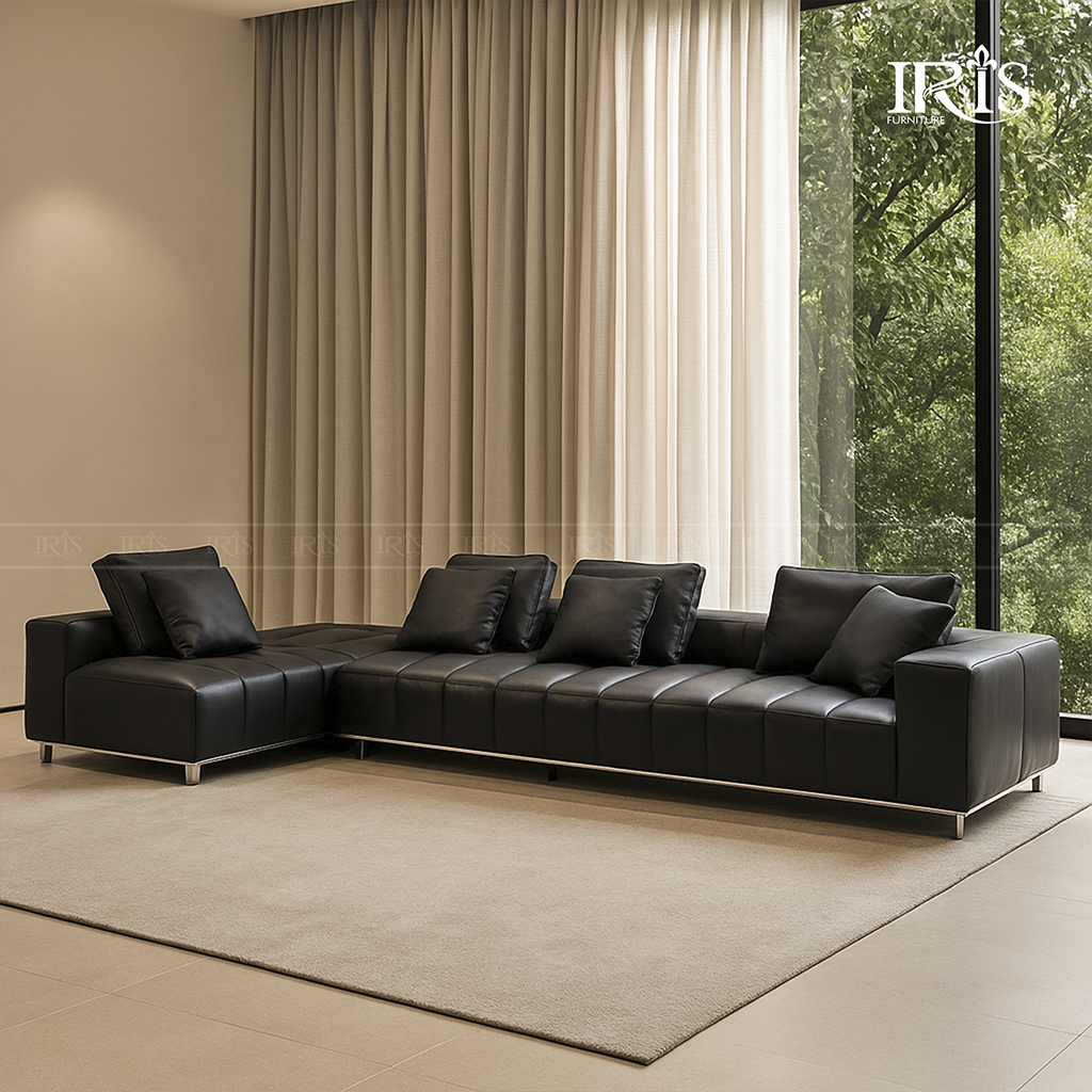 Chất liệu da là một trong các yếu tố quyết định sở hữu chọn sofa Goodman