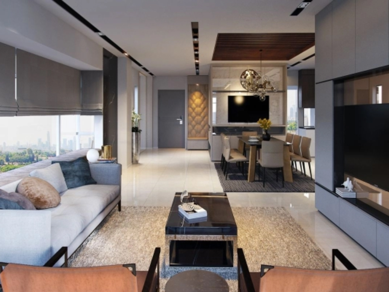 Không gian liền bếp tối ưu diện tích, tăng sự kết nối giữa các khu vực sinh hoạt