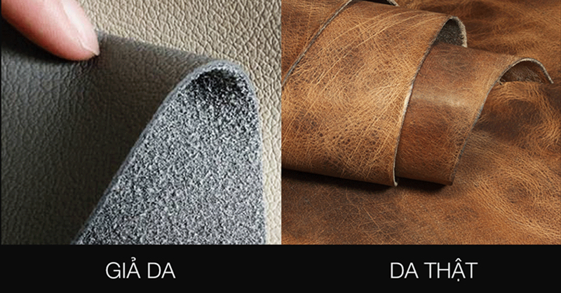 6 tiêu chí cơ bản để phân biệt da thật và da tổng hợp