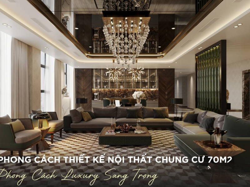 phòng khách chung cư 70m2 rộng rãi, sang trọng