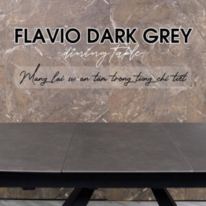 Alternative view of Bàn ăn Flavio Dark Grey