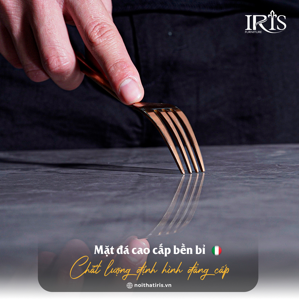 Mặt bàn bền màu theo thời gian, chống bụi bẩn tốt