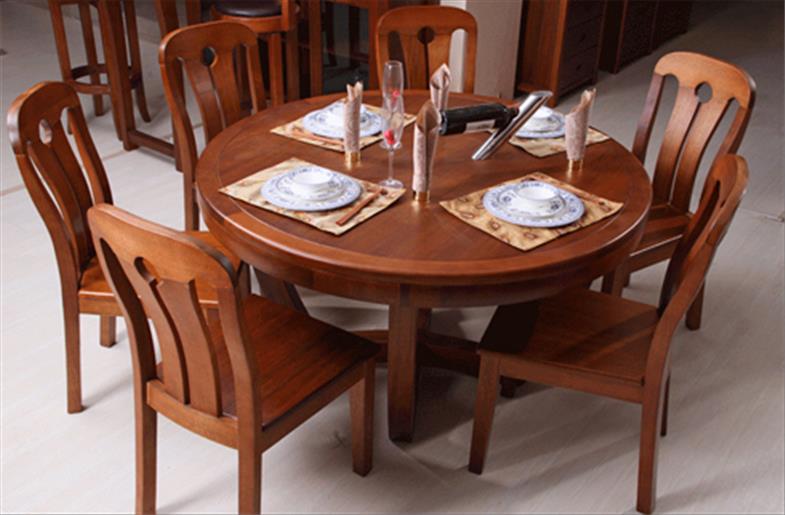 mẫu bàn ăn tròn gia đình