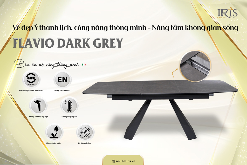 Bộ bàn với thiết kế thanh lịch sang trọng nâng tầm cuộc sống