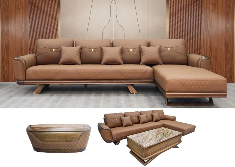 Da tổng hợp thường được sử dụng làm ghế sofa cao cấp cho các biệt thự, penthouse,...