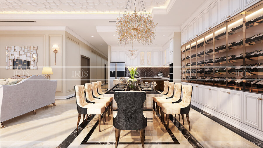 bộ bàn ăn 10 người