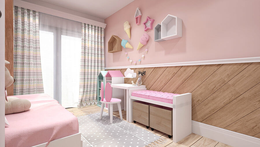 Thiết kế nội thất trẻ em 36 bé gái 02