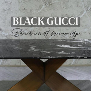 Alternative view of Bàn ăn mặt đá Black Gucci