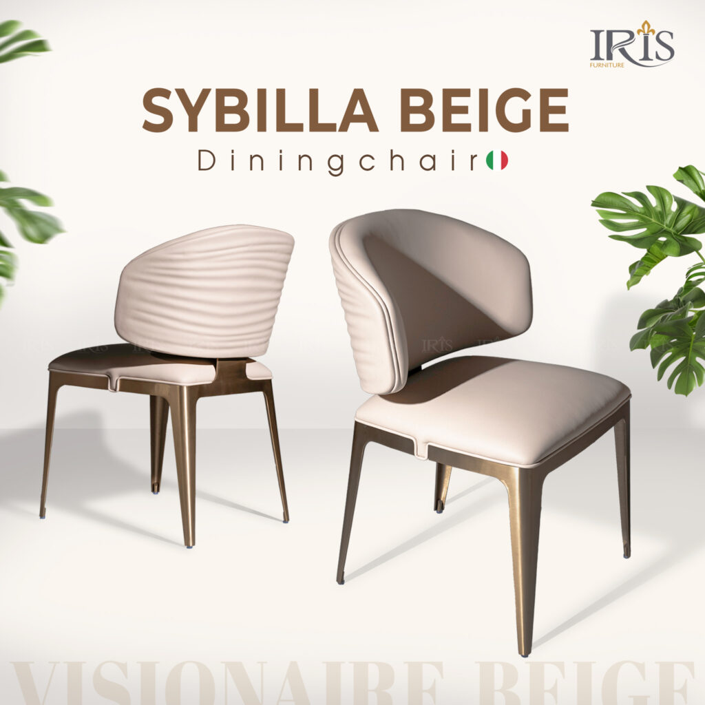 Ghế Ăn Visionnaire Sybilla Bọc Da Cao Cấp Tại IRIS