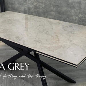 Bàn ăn thông minh kéo dài 2m6 Stella Grey