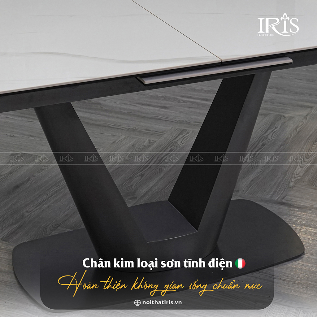 Chân kim loại sơn tĩnh điện hoàn thiện bền bỉ