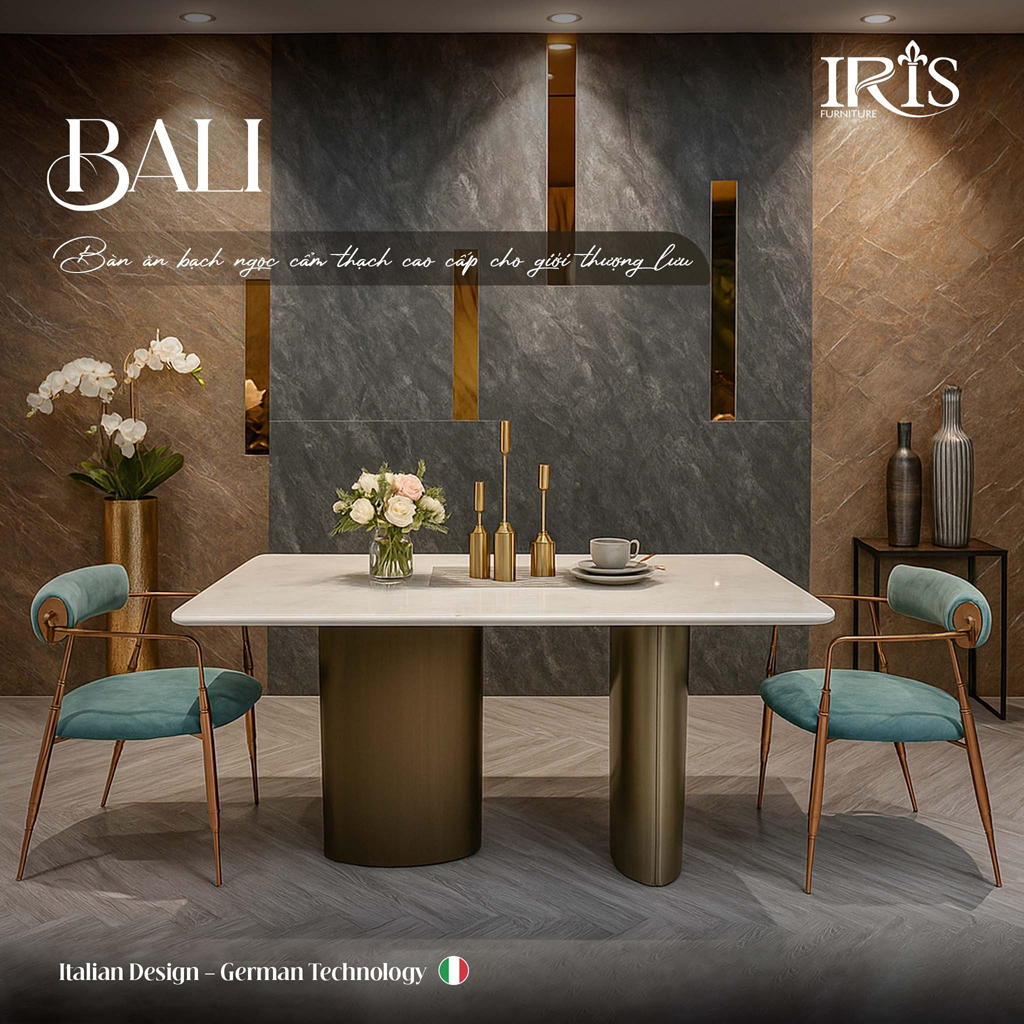 Bàn ăn Bali cao cấp phù hợp với phong cách nội thất Scandinavian