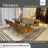 Lựa chọn bàn ăn mặt đá cẩm thạch cao cấp Vicenzo