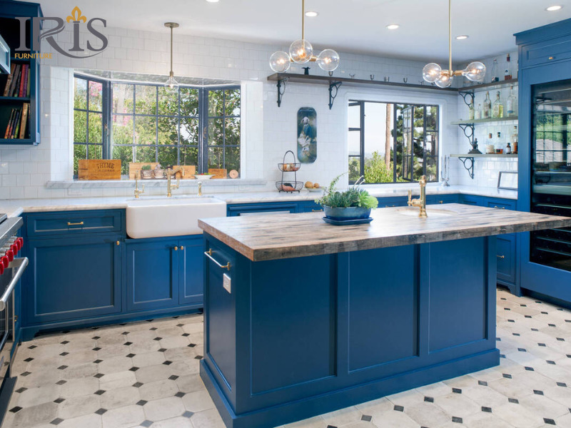 Bố trí hợp lý, tạo không gian rộng rãi, thuận tiện khi nấu nướng cho gia đình