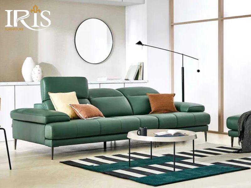 Mẫu sofa xanh lá cho phong cách hiện đại