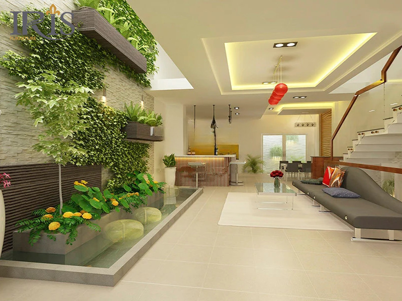 Những chậu cây nhỏ trong phòng khách, bếp hoặc phòng làm việc không chỉ làm đẹp cho không gian mà còn giúp thanh lọc không khí, mang lại cảm giác thư giãn