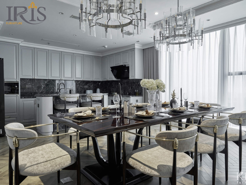 Phòng bếp sang trọng nâng cao trải nghiệm sinh hoạt và gia tăng giá trị căn biệt thự