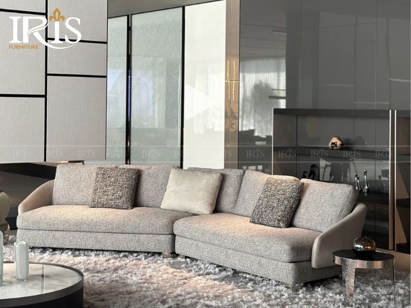 Sofa Amara màu xám huyền bí cho phòng khách