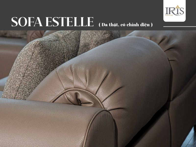 Sofa da Estelle 1m da thật nhập khẩu
