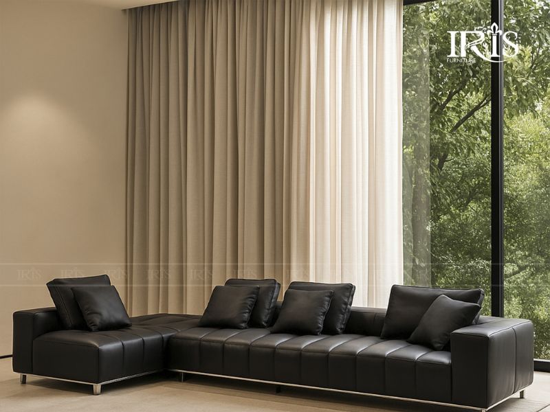 Sofa góc chữ L rộng rãi