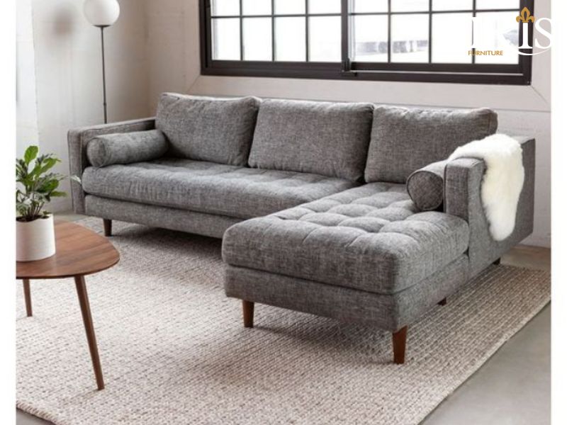 Sofa màu ghi xám tro cổ điển
