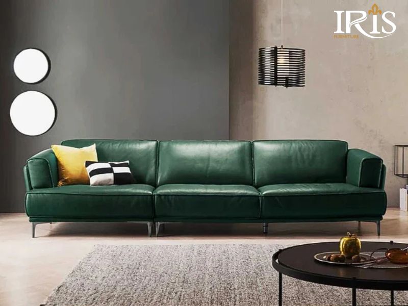 Sofa màu xanh lá độc đáo