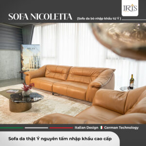 Sofa da cao cấp Nicoletta