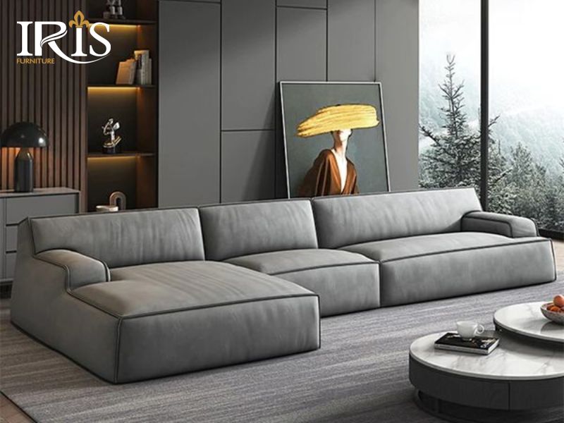 Phòng khách rộng từ 25–35 m² là lý tưởng để bố trí sofa 2m8, tạo trung tâm sinh hoạt thoải mái và cân đối.