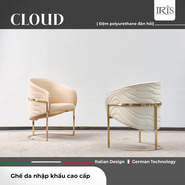 Đặt mua ghế ăn Cloud có thiết kế hình dạng, chất liệu chuẩn Châu Âu