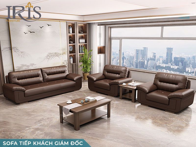 Bộ sofa phòng giám đốc sang trọng