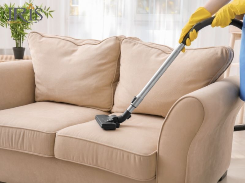 Cách giặt ghế sofa nỉ và vải bố