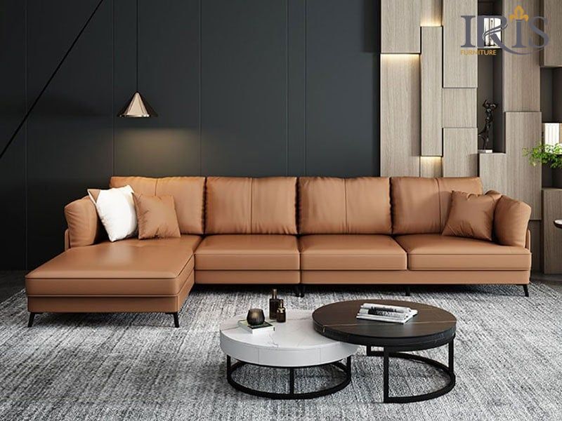 Sofa góc chữ L giúp tối ưu diện tích