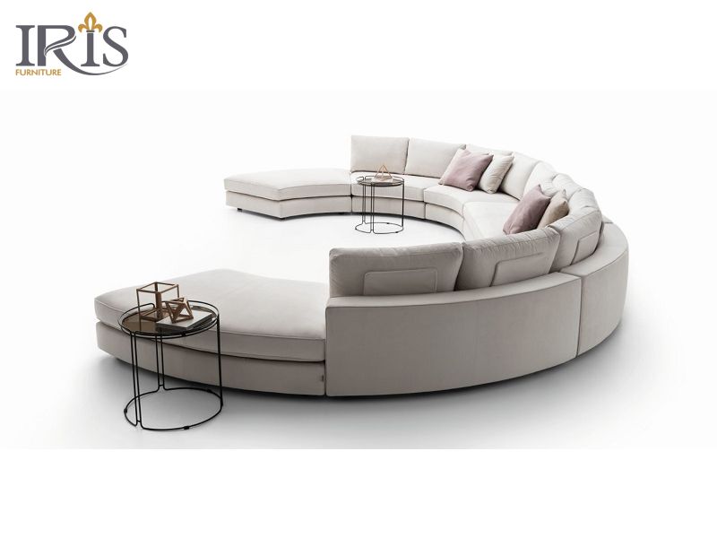 Sofa tròn chữ C có kiểu dáng độc đáo, hiện đại