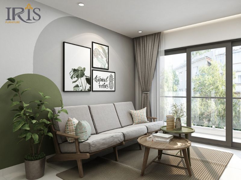 Tránh đặt sofa chắn lối đi hoặc sát quá vào nhau