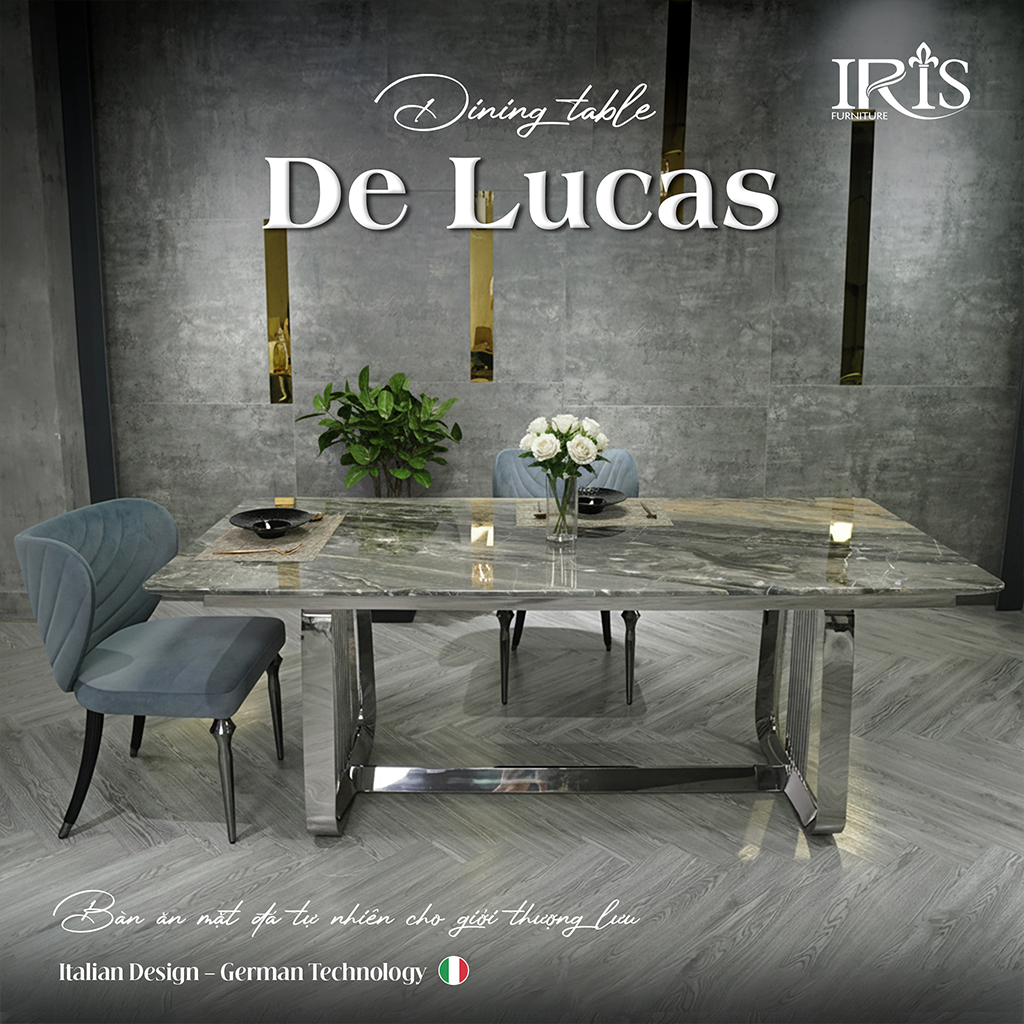Bàn ăn De Lucas nhập khẩu cao cấp tinh hoa từ Ý