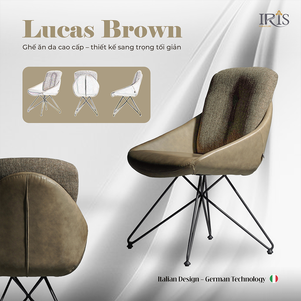  Ghế Lucas Brown êm ái trong không gian sang trọng
