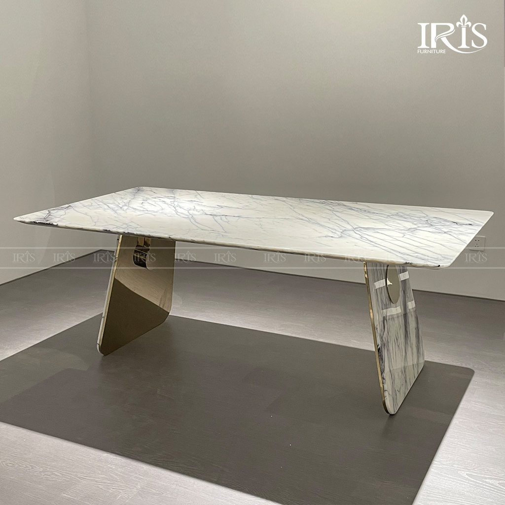 Bàn ăn mặt đá cẩm thạch FRANCO nhập khẩu sang trọng cao cấp
