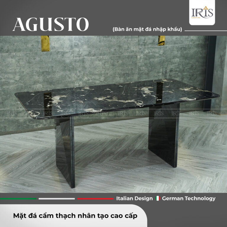 Bàn ăn AGUSTO – mặt đá nhân tạo hiện đại
