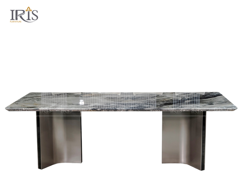 Bàn Stefani khung inox chắc chắn, tùy chỉnh kích thước