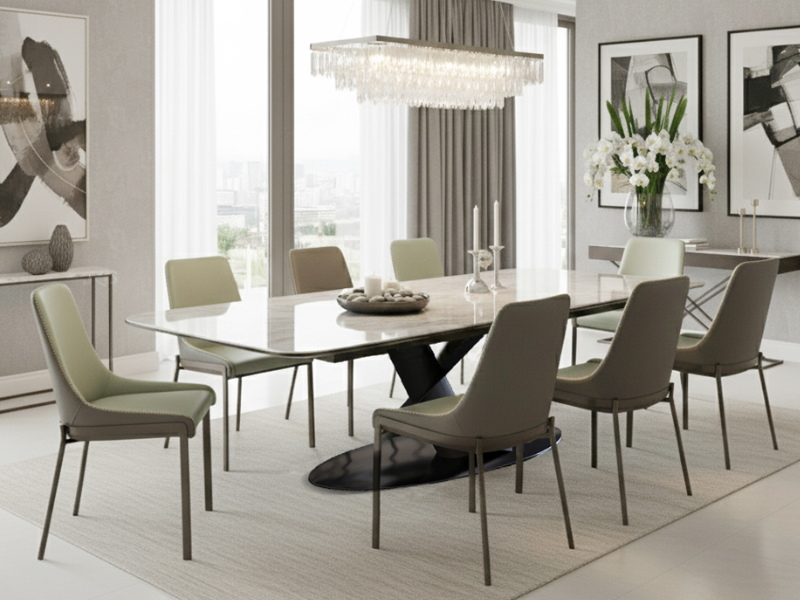 Bộ bàn ăn Lorenza kết hợp ghế ăn Aldo