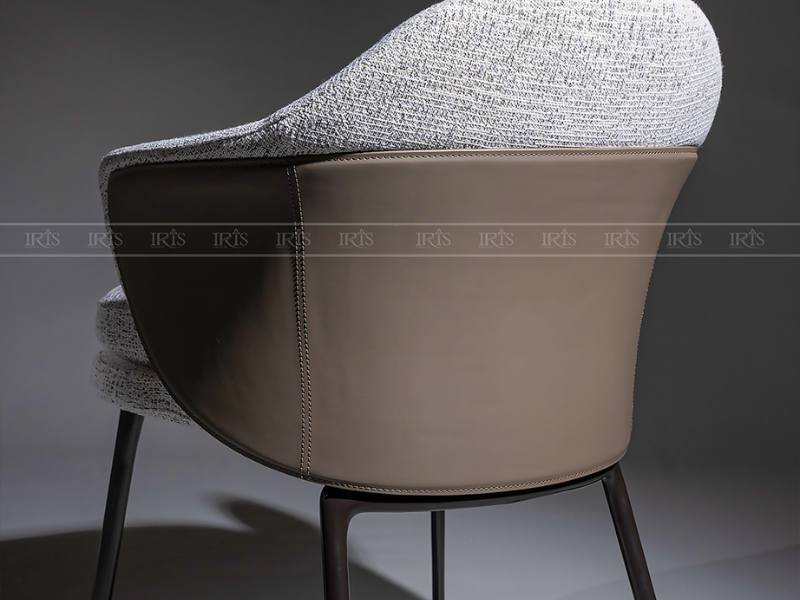 Chất liệu cao cấp của ghế ăn Minotti: khung gỗ – kim loại bền chắc