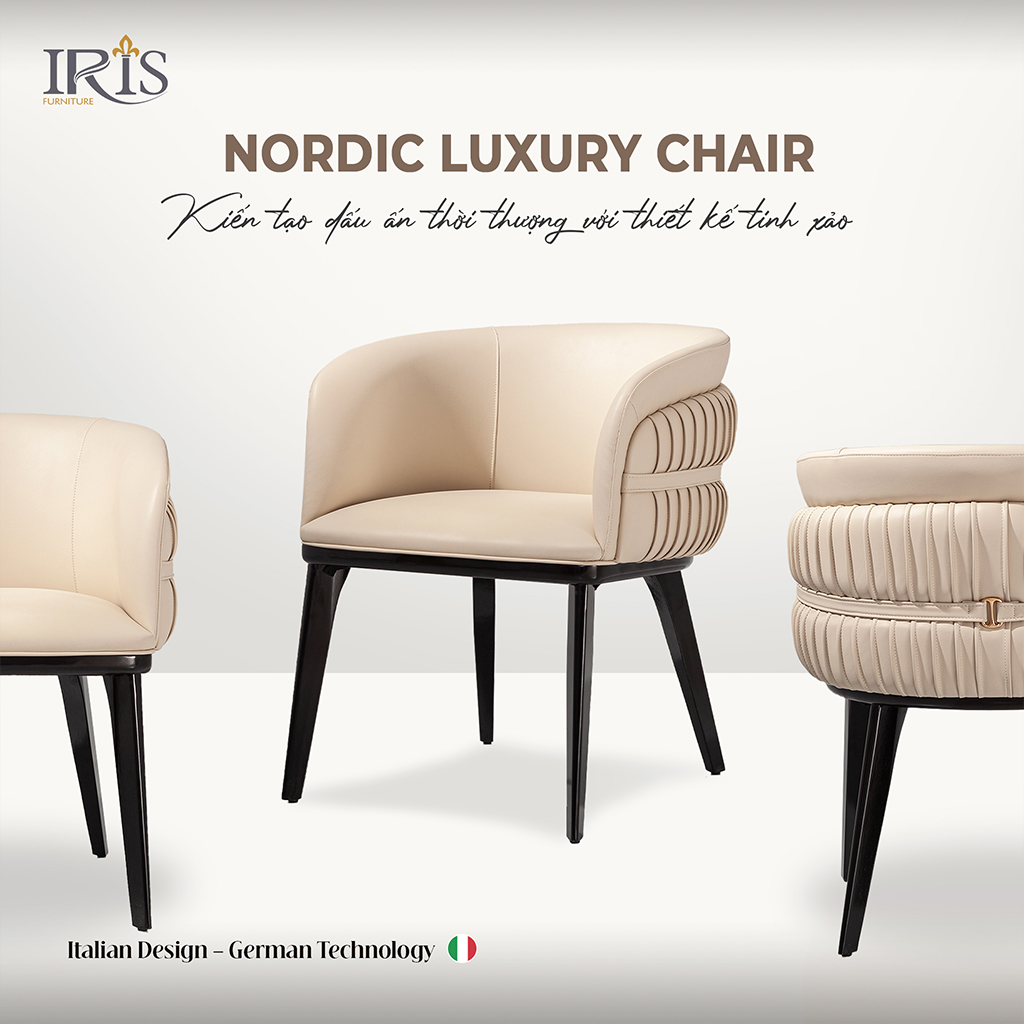 Ghế ăn Nordic Luxury thiết kế sang trọng 