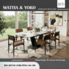 Bàn ăn thông minh Mattia & Ghế Yoko