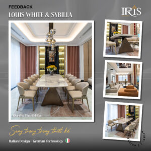 Dự án may đo: Bàn Louis White & Ghế Sybilla